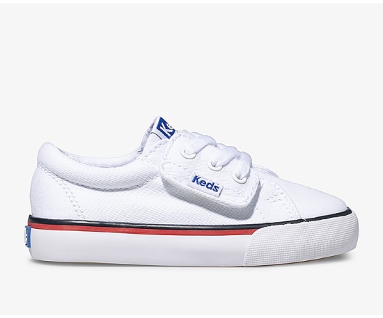 Kids' Keds Big Kid Jump Kick Jr. Canvas Sneakers White | NJHD73480