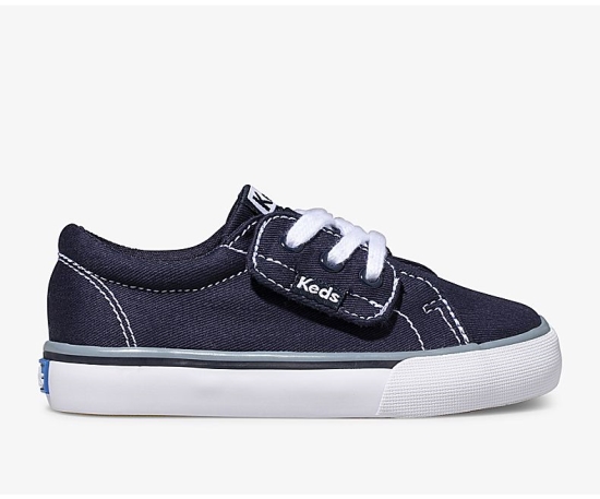 Kids' Keds Big Kid Jump Kick Jr. Canvas Casuals Shoes Navy | XCBD26903