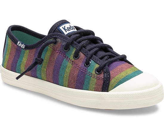 Kids' Keds Big Kid Kickstart Rainbow Stripe Toe Cap Sneakers Multicolor Stripes | JZVO47925