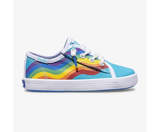 Kids' Keds Big Kid PWR GRL Kickstart Jr Casuals Shoes Blue Multicolor | TZJP97805