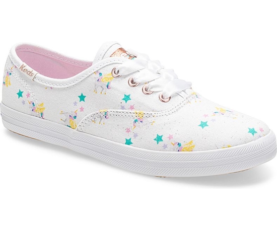 Kids' Keds Big Kid x SUNNYLIFE Champion Unicorn Sneakers White | KMIC35042