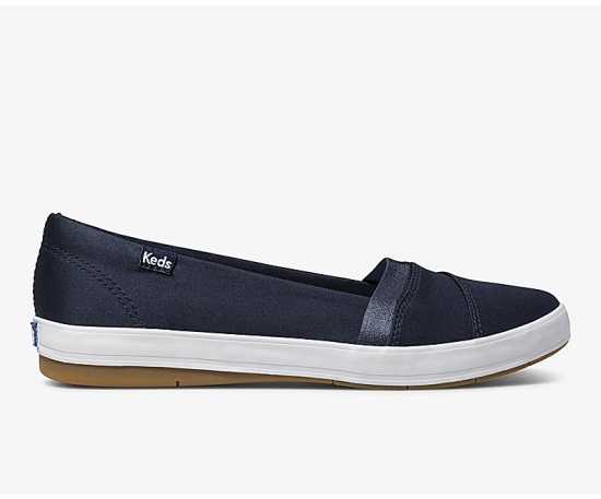 Women's Keds Carmel Slip On Shoes Navy | UYHD65712