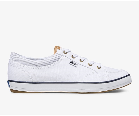 Women's Keds Center Comfort Lace Up Shoes White | JKBP69305