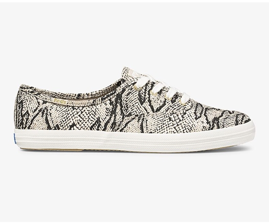 Women's Keds Champion Animal Champion Shoes Cream Snake | MITA59621