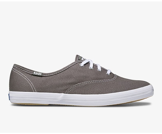 Women's Keds Champion Canvas Originals Champion Shoes Deep Grey | NDBV45263