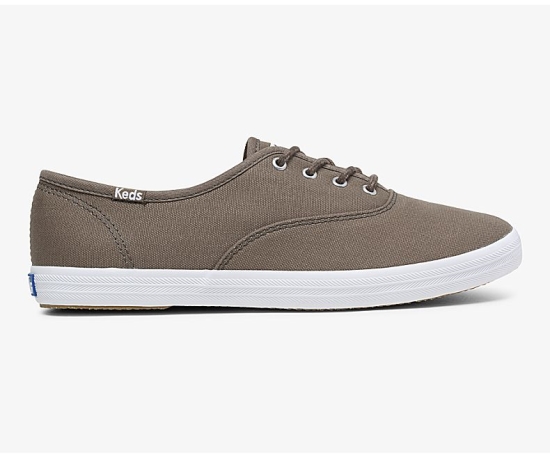 Women's Keds Champion Fall Solids Champion Shoes Olive | QSRG51074