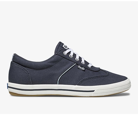 Women's Keds Courty Comfort Lace Up Shoes Navy | IFUD70512