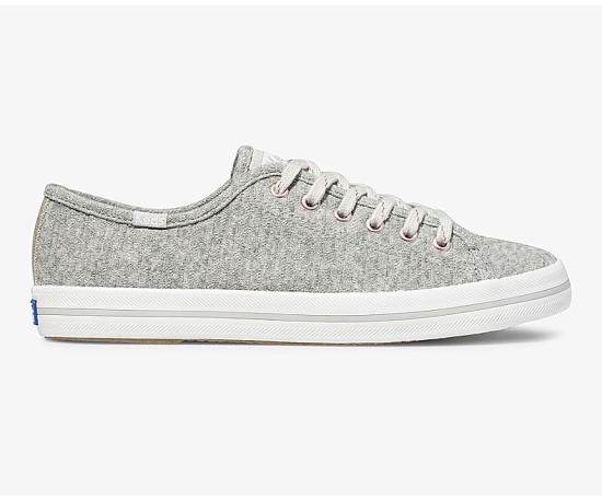 Women's Keds Kickstart Triangle Jersey Lace Up Shoes Grey | ANKL52680