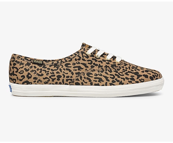 Women's Keds Washable Champion Animal Champion Shoes Brown | OEQR74965